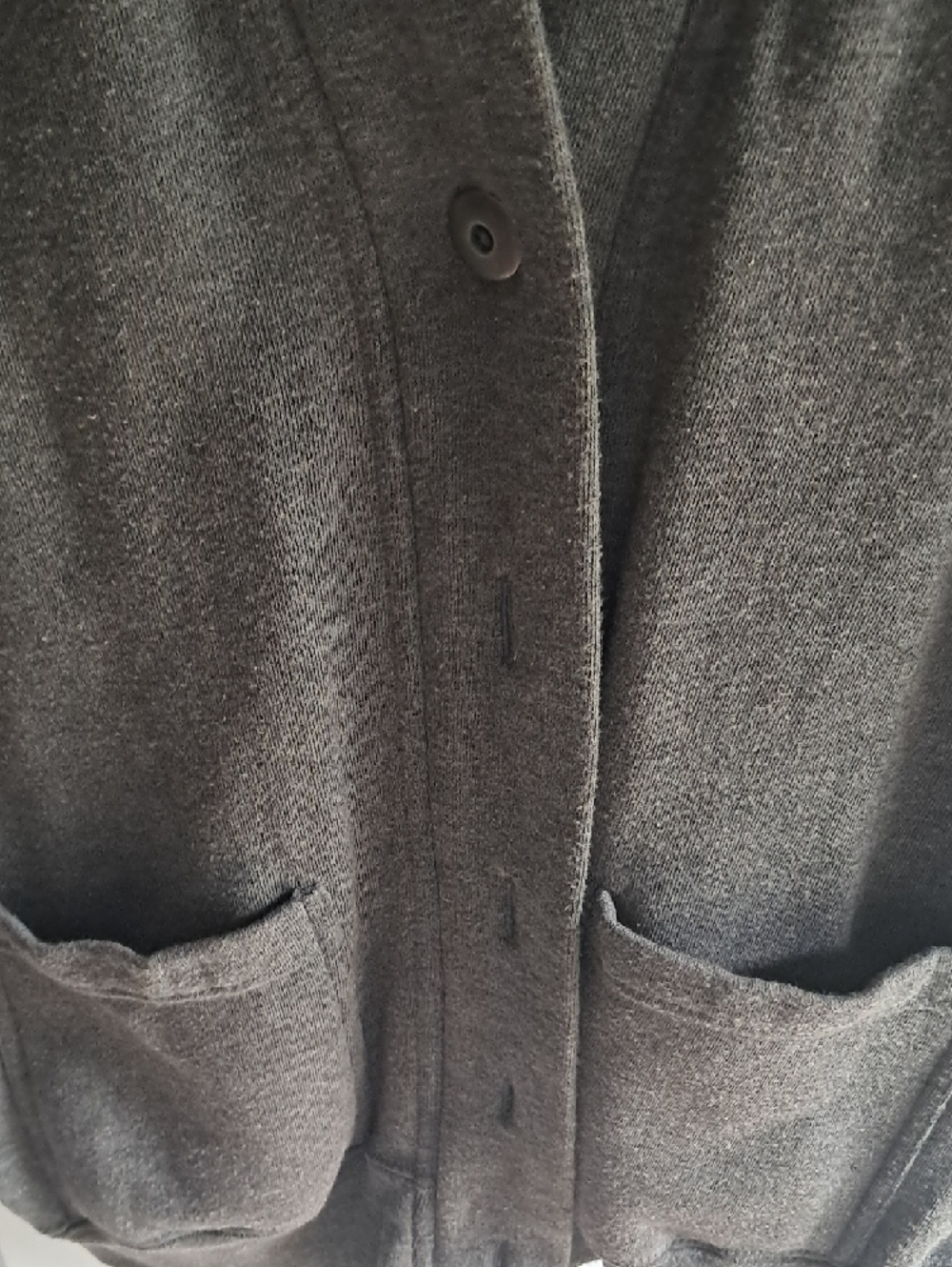 Basic Editions Gray Button Front Jacket - Picture 4 of 4